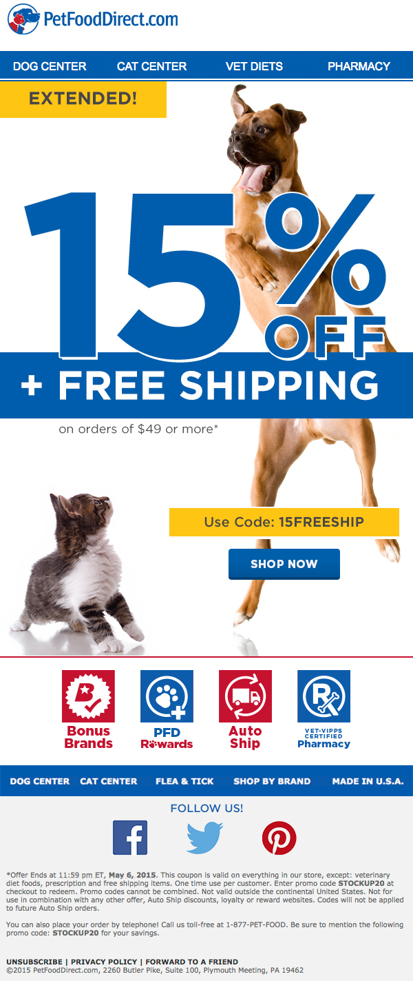 Petfood Direct Email